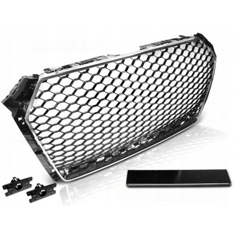 GRIGLIA SPORT CROMATA NERA adatta AUDI A4 B9 15-19