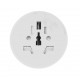Convertitore Adattatore Viaggio Da Spina Schuko 16A A Presa UK USA AUS CN Colore Bianco Max 2300W 