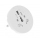 Convertitore Adattatore Viaggio Da Spina Schuko 16A A Presa UK USA AUS CN Colore Bianco Max 2300W 