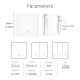 Telecomando Interruttore RF 2 Tasti RF 433MHz TUYA, Smart Life 3V Con Pile CR2032 86X86X16mm IP20 CE SH4492