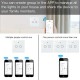 Interruttore Da Parete Touch WIFI Matter 3 Tasti Matter WIFI 2.4G 