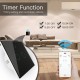 Interruttore Da Parete Touch WIFI Matter 2 Tasti Nero WIFI 2.4G 