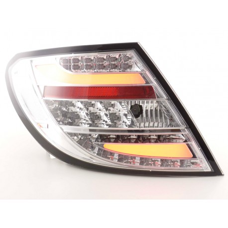 POSTERIORI LED MERCEDES CLASSE C W204 Rosso/Cromato