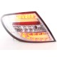 POSTERIORI LED MERCEDES CLASSE C W204 Rosso/Cromato