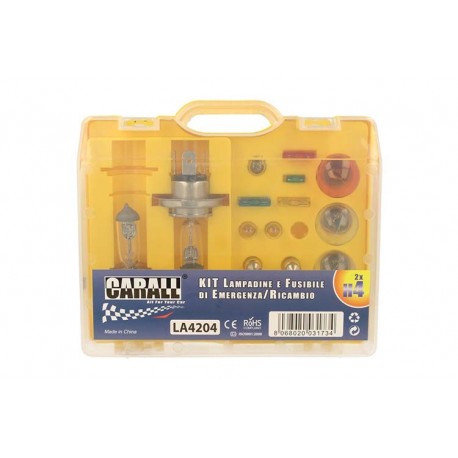 Kit Lampade Ricambio Emergenza Alogena 17 pezzi