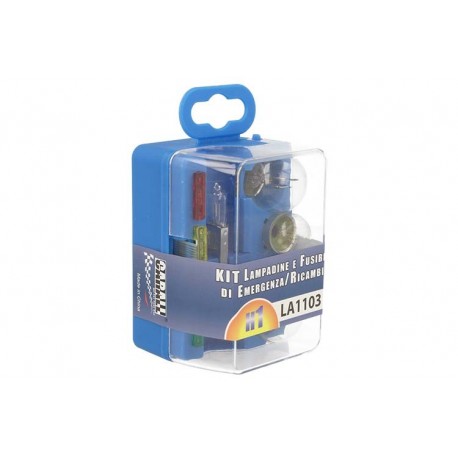 Kit H1 Lampade Ricambio Emergenza Alogena Auto Bulbset  12V 3 Fusibile (8 pz)
