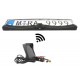Kit Retromarcia Telecamera Porta Targa Monitor Wireless 4,3'' Con 2 Sensori Di Parcheggio 