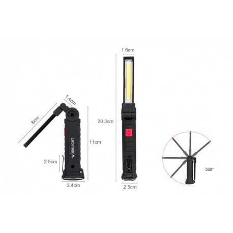 Lampada Led Cob Officina Torcia Modello Eco Small