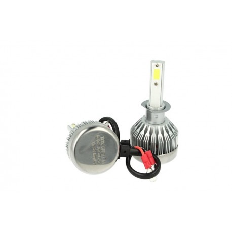 Kit Full Lampada Led Cob H8 H11 H9 20W 12V 24V Bianco 6000K Per Abbagliante e Fendinebbia Senza Driver