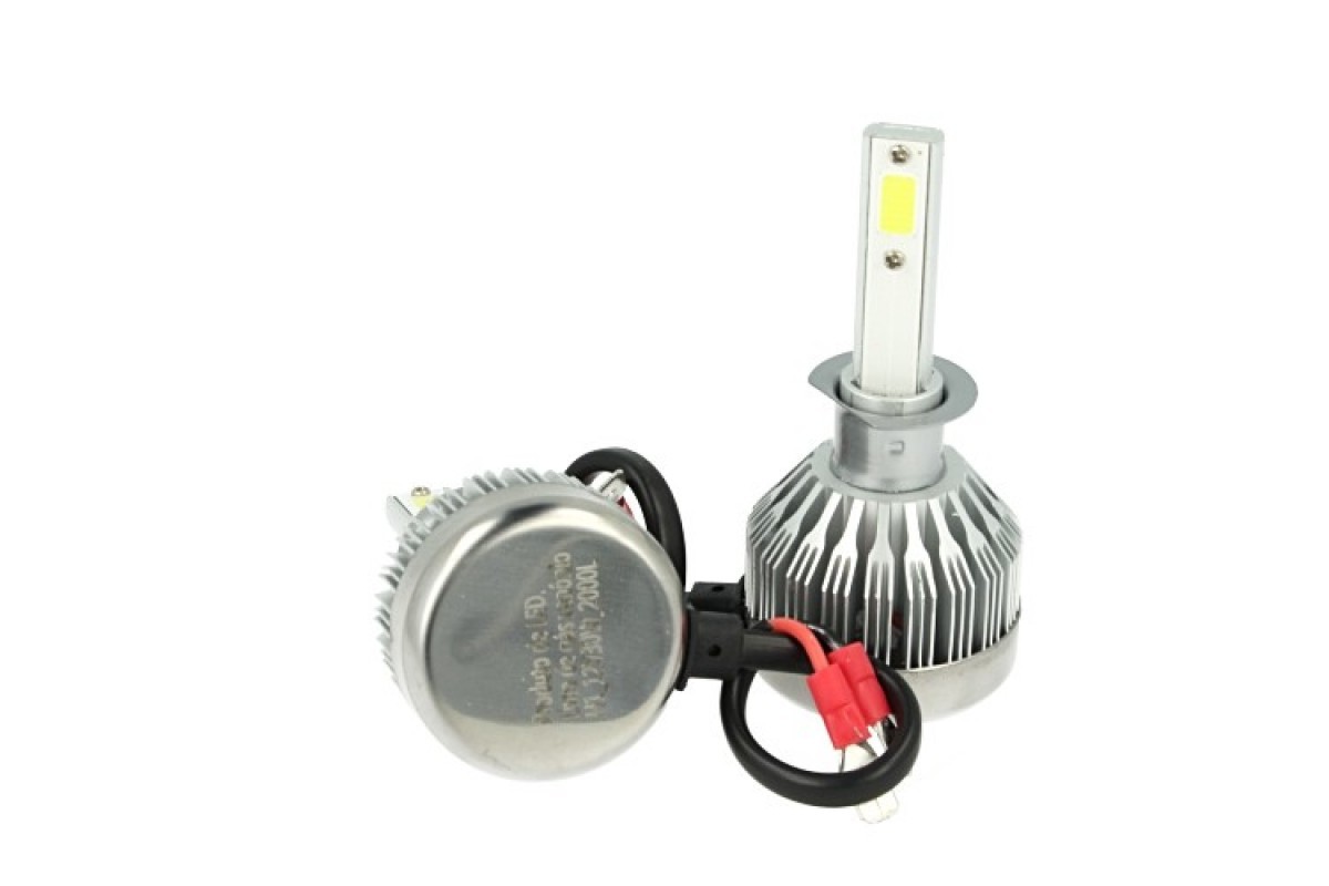 CARALL Kit Full Lampada Led Cob H8 H11 H9 20W 12V 24V Bianco 6000K Per Abbagliante 