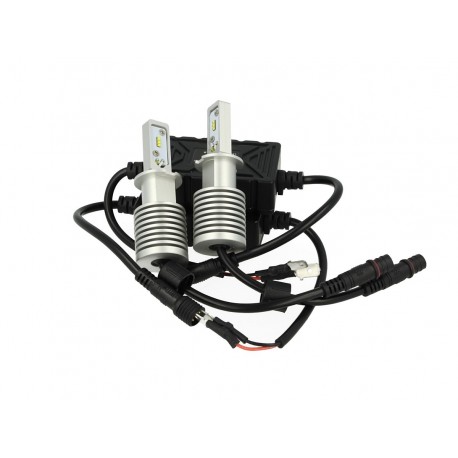 Kit Full Led H3 30W 12V 24V 6 Smd Dissipatore In Alluminio 3000 Lumens Bianco Ghiaccio