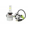 Kit Full Led Cob H7 30W Con Ventilatore 12V 24V Attacco Smontabile All In One Senza Driver 3000 Lumen