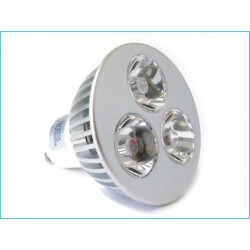 Lampada a LED "GU10" con 3 LED da 1W (3x1W) 220V