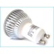 Lampada a LED "GU10" con 3 LED da 1W (3x1W) 220V