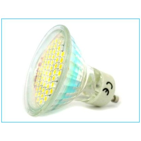 Lampada Faretto LED GU10 4W  40W 60 SMD 3528 220V Bianco Freddo