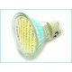 Lampada Faretto LED GU10 4W  40W 60 SMD 3528 220V Bianco Freddo