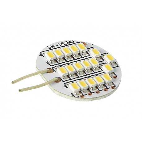 Lampada LED Bispina G4 2W DC 12V 18 SMD 3528 Bianco Caldo Lampadario Casa