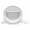 Faretto Luci Led Segnapasso Rotondo Carcassa Bianca 2W Bianco Neutro IP65 Montaggio a Plafone SKU-1314