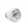 2 PZ Convertitore Adattatore Portalampada Per Lampada Attacco Da E27 A G24 PLC