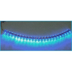 Striscia Strip Led 24cm 24 LED F5 Flessibile Blue Blu 12V