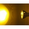 Lampada LED Dicroica MR16 GU5.3 3W 3X1W 12V Colore Giallo Arancione