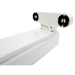 Porta Lampada Plafoniera Per Doppio 2 Tubi Led T8 da 60cm Interno Non Impermeabile IP20