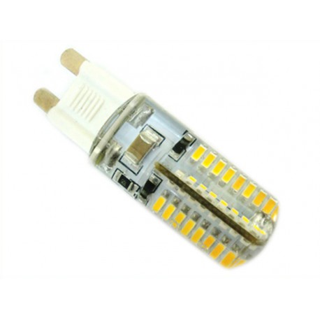Lampada LED G9 220V 3,5W Bianco Caldo 360 gradi Con Silicone 64 SMD 3014 Diametro Solo 16mm