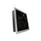 Carcassa Plafoniera Da Incasso Orientabile Quadrato Per 4 Posti Lampade Led AR111 Cornice Bianco