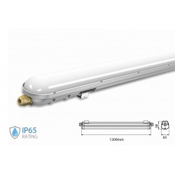 Plafoniera Led 120cm 36W Sistema Emergenza Inclusa Bianco Neutro IP65 Tri Proof Led Lamp Light SKU-6448