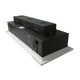 Carcassa Plafoniera Da Incasso Orientabile Rettangolare Per 3 Posti Lampade Led AR111 Cornice Bianco SKU-3583