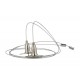 Kit Staffa Per il Fissaggio a Sospensione della Plafoniera Led Tri Proof TL1560N e Profilo Alluminio BA1732