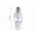 Sensore PIR Movimento e Crepuscolare Timer Con Attacco E27 Per Lampada E27 220V 360 Gradi SKU-4982