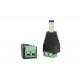 2 PZ Connettori Convertitori Da Morsetti Vite a Cavo Alimentazione DC JACK Maschio 5,5mm x 2,1mm