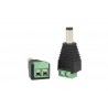 2 PZ Connettori Convertitori Da Morsetti Vite a Cavo Alimentazione DC JACK Maschio 5,5mm x 2,1mm