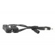 2 PZ Interruttore ON OFF Colore Nero Con Connettore Presa Femmina DC JACK e Spina Maschio 5,5mm x 2,1mm