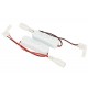 2 PZ Interruttore ON OFF Con Connettore 10mm Per Chiudere Strip Led e Cavo Alimentazione DC JACK Spinotto Femmina 5,5mm x 2,1mm