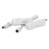2 PZ Interruttore ON/OFF Colore Bianco Con Cavo Presa Femmina e Spina Maschio DC JACK 5,5mm x 2,1mm Per Alimentazione