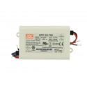 Led Driver CC MeanWell APC-25-700 Trasformatore 700mA 11V-36V DC 25W Corrente Costante IP42