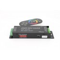 Centralina DMX-512 Decoder Convertitore Segnale PWM + Controller RGB Per Strip Led RGB 12V 24V Con Telecomand Touch