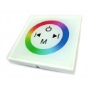 Centralina RGB Led Kit Controller Touch Panel Full Color Da Incasso Quadrata 12V 144W Sfondo Bianco TM08