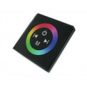 Centralina RGB Led Kit Controller Touch Panel Full Color Da Incasso Quadrata 12V 144W Sfondo Nero TM08