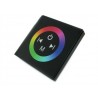 Centralina RGB Led Kit Controller Touch Panel Full Color Da Incasso Quadrata 12V 144W Sfondo Nero TM08
