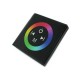 Centralina RGB Led Kit Controller Touch Panel Full Color Da Incasso Quadrata 12V 144W Sfondo Nero TM08