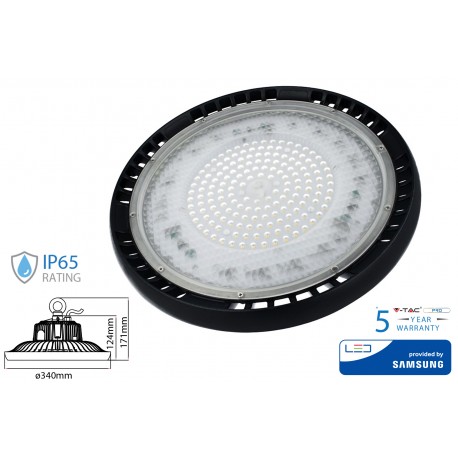 Faro Led Industriale UFO 150W 90 Gradi Disco Rotondo Slim Chip Smd Samsung Garanzia 5 Anni SKU-552