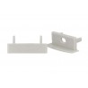 Coppia Tappi Tappini Termine Per Chiusure Profilo Barra Alluminio Larga Da 20mm BA2810