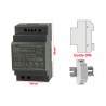MeanWell HDR-60-24 Trasformatore Rotaia Industriale 24V 60W Barra Guida DIN Rail Power Supply Universale