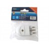2 PZ Spina Diretta Elettrica 2P+T 10A 250V Bianco Extrastar XSL1002