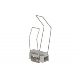 Clip Guida Con Molla Per Fissaggio Da Incasso A Muro Parete e Cartongesso Del Profilo Alluminio BA5003 Con 2 Linguette Diverse