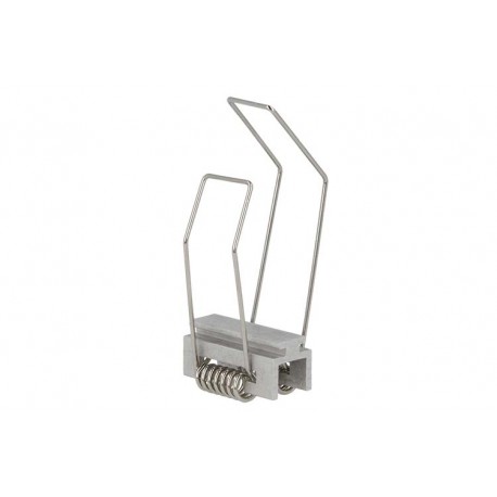 Clip Guida Con Molla Per Fissaggio Da Incasso A Muro Parete e Cartongesso Del Profilo Alluminio BA5003 Con 2 Linguette Diverse