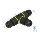 Connettore Manicotto di Collegamento IP68 Forma T Cavo Raccordo Impermeabile 3 Poli Max Sezione 2,5mmq